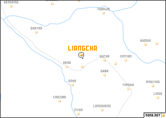 map of Liangcha
