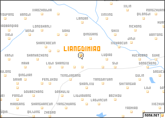 map of Liangdimiao