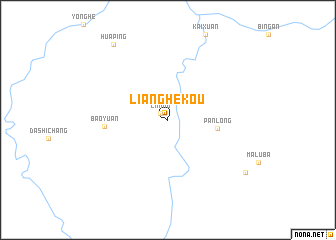 map of Lianghekou