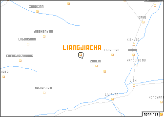 map of Liangjiacha
