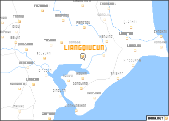 map of Liangqiucun