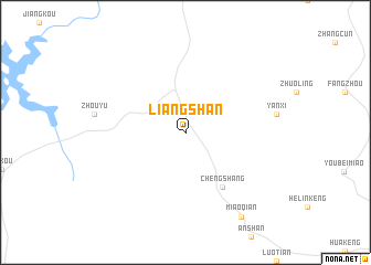 map of Liangshan