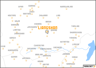map of Liangshan
