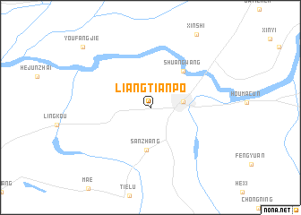 map of Liangtianpo