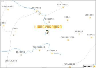 map of Liangyuanqiao