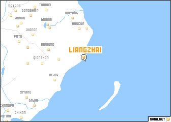 map of Liangzhai