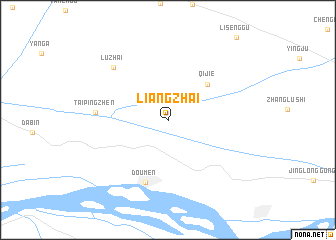 map of Liangzhai