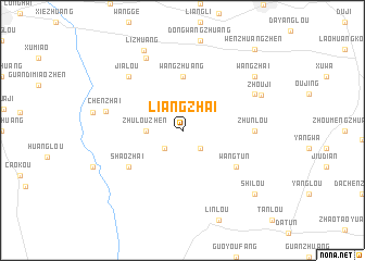 map of Liangzhai