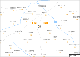 map of Liangzhao