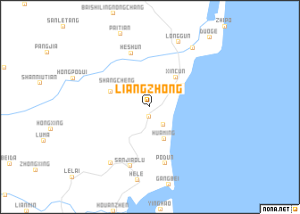 map of Liangzhong