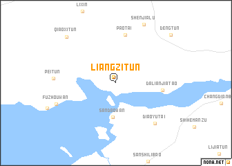 map of Liangzitun