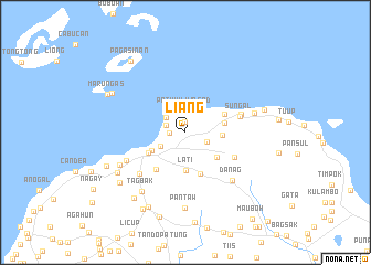 map of Liang