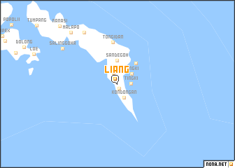 map of Liang