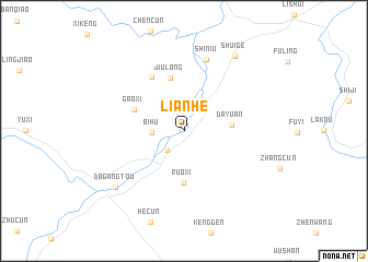 map of Lianhe