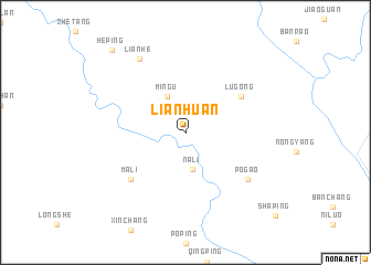 map of Lianhuan