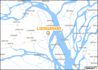 map of Lianhuashan