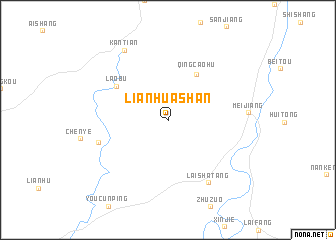 map of Lianhuashan