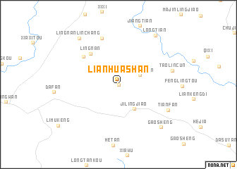 map of Lianhuashan