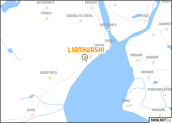 map of Lianhuashi