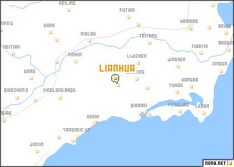 map of Lianhua