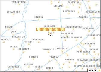 map of Lianmengdadui