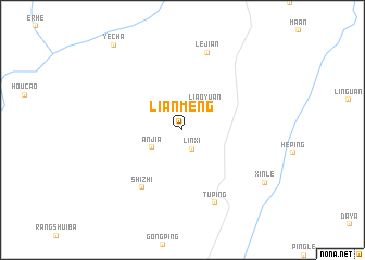 map of Lianmeng