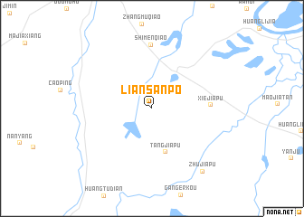 map of Liansanpo