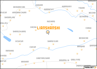 map of Lianshanshi