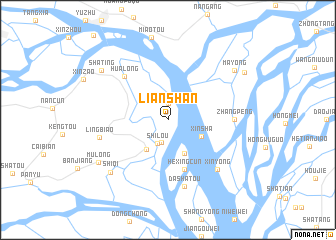 map of Lianshan