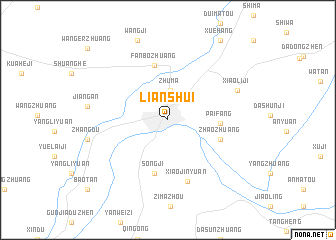 map of Lianshui