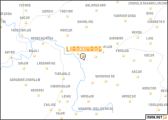 map of Lianxiwang