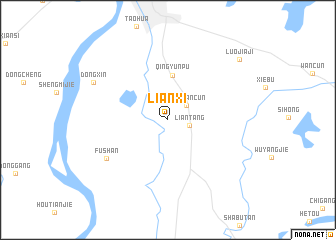 map of Lianxi