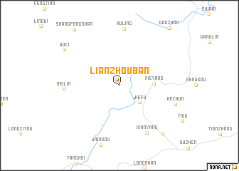 map of Lianzhouban