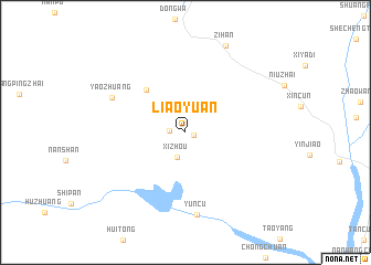 map of Liaoyuan