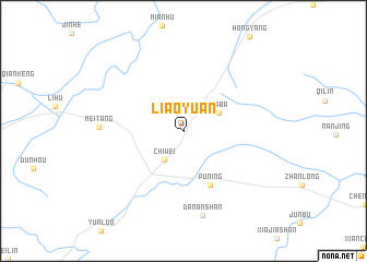 map of Liaoyuan