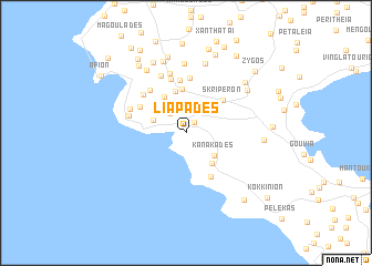 map of Liapádes