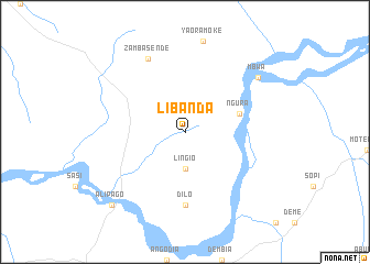 map of Libanda