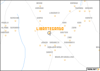 map of Libantégando