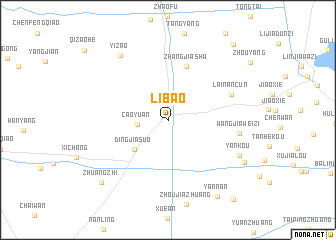 map of Libao