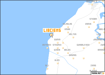 map of Lībciems