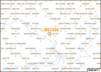 map of Liběchov