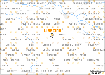 map of Libecina