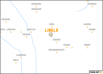 map of Libéla
