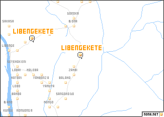 map of Libenge-Kete