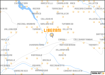 map of Liberani