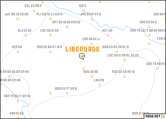 map of Liberdade