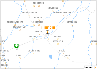 map of Liberia