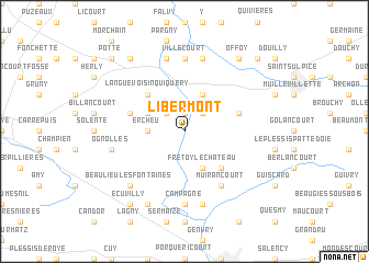 map of Libermont