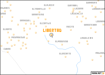 map of Libertad