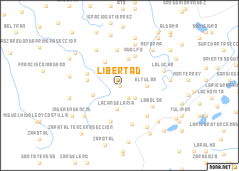 map of Libertad